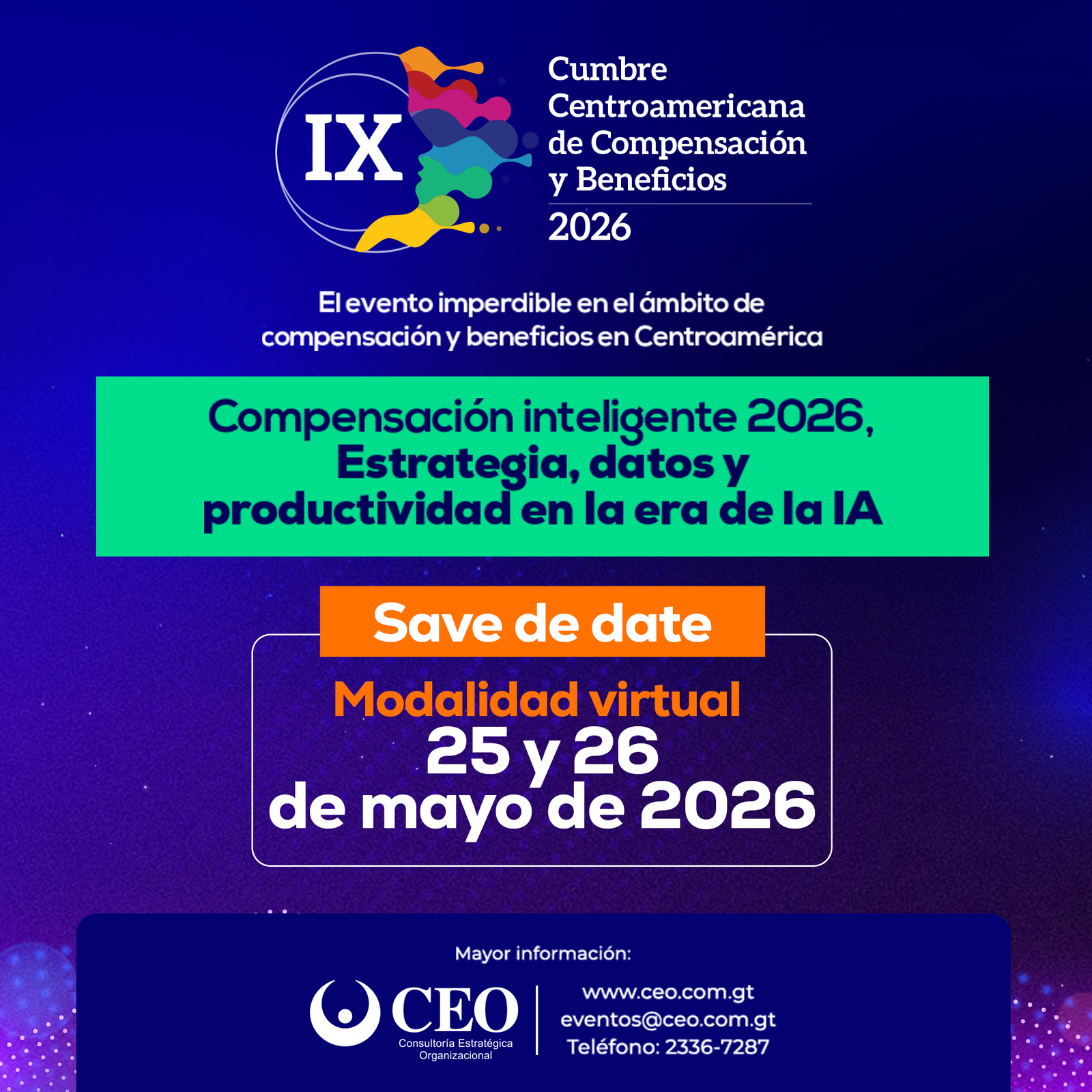 IX Cumbre Centroamericana de Compensación y Beneficios 2026